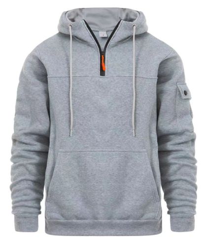 ZITY Men's Long Sleeve Breathable Casual Hoodie with Kangaroo Pocket-DUMFH04948|Zitysports