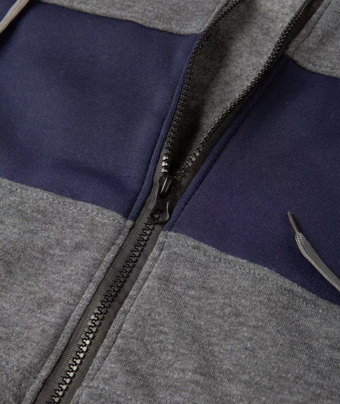 ZITY Men's Fleece Long Sleeve Casual Fashion Color Block Hoodie-DUMFH04983|Zitysports