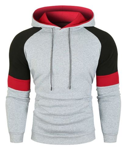 ZITY Men's Fashion Casual Hooded Long Sleeve Slim Fit Hoodie-DUMFH05090|Zitysports