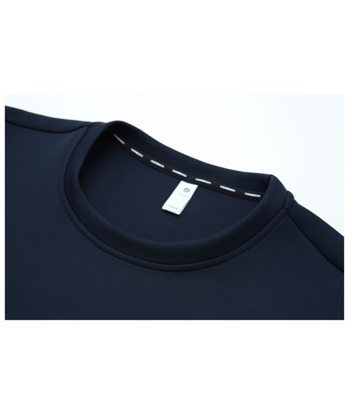 Men's Athletic Fit Solid Color Long Sleeve Polo Shirt-5328