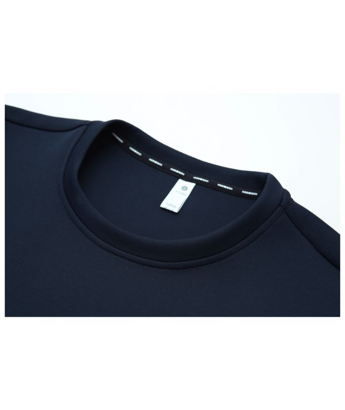 Men's Athletic Fit Solid Color Long Sleeve Polo Shirt-5328