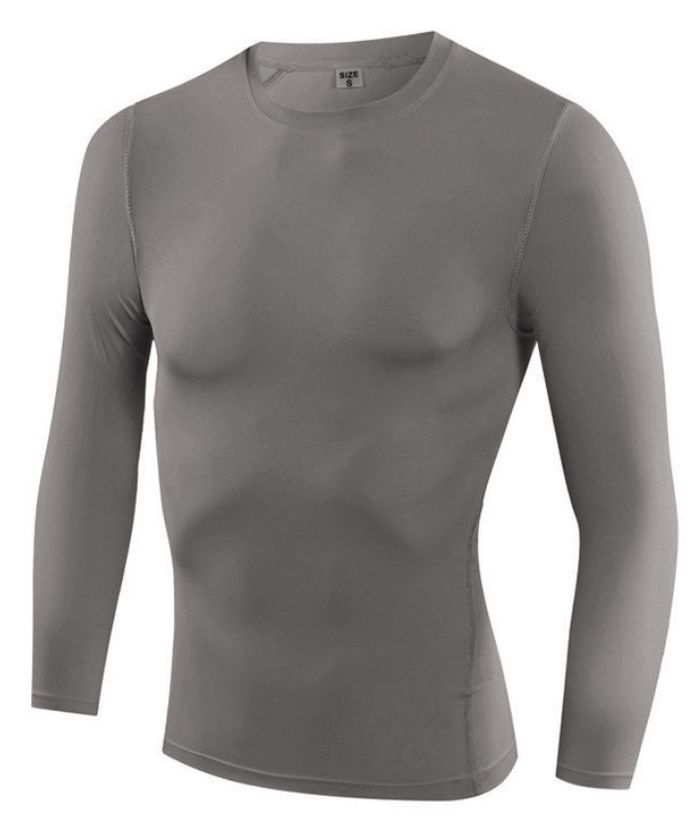 ZITY Men's Compression long Sleeve Sports T-Shirt-DUMLS05952
