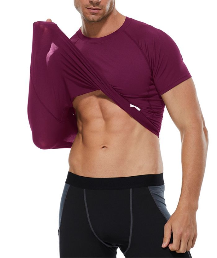 ZITY Men's Dri Fit Sports Running Compression T-Shirt-DUMTS05961