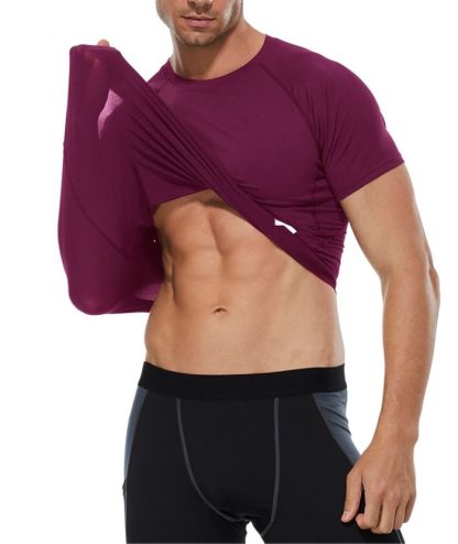ZITY Men's Dri Fit Sports Running Compression T-Shirt-DUMTS05961