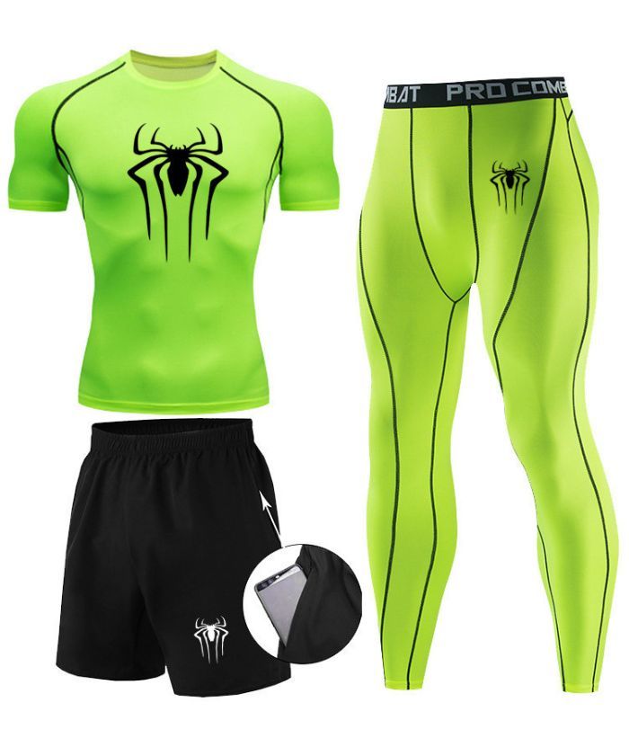 ZITY Men's Dri Fit Three Piece Compression Suit-DUMTR05987