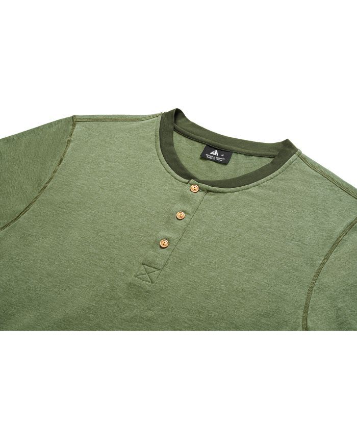 ZITY Men's Button Up Slim Fit Summer T-Shirt-CUMSS01905