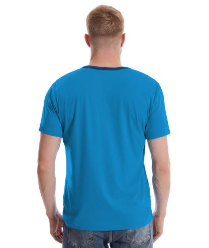 ZITY Men's Button Up Dri Fit T-Shirt-CUMSS02343
