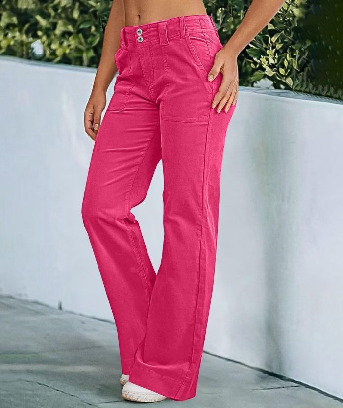 ZITY Women's Zipper Pocket Jogging Loose Pant-DUWSP06168