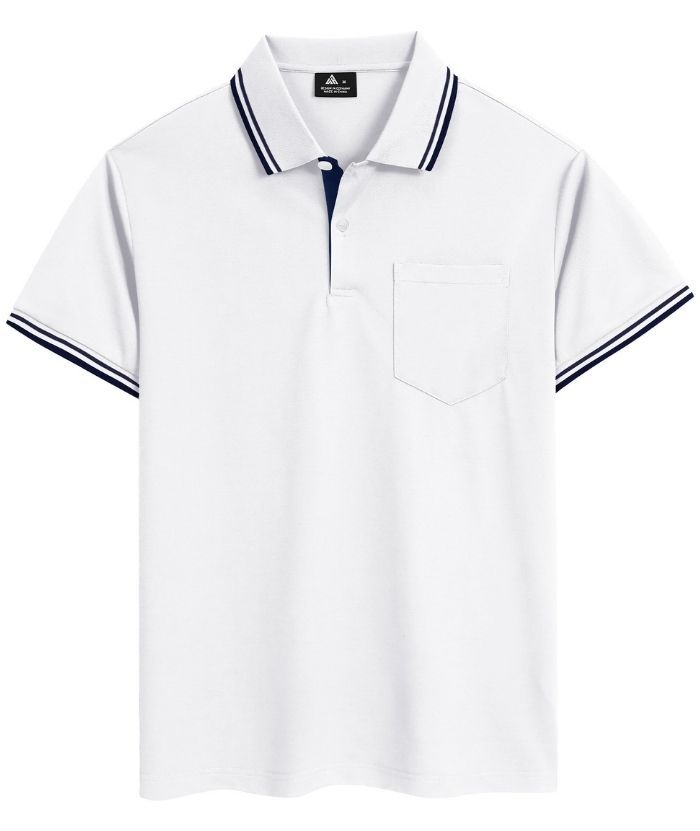 ZITY Men's Button Up Dri Fit Golf Polo Shirt-CFMPO00134