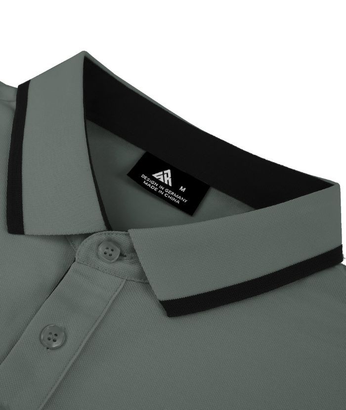 ZITY Men's Slim Fit Button Up Golf Polo Shirt-CEMPO04037
