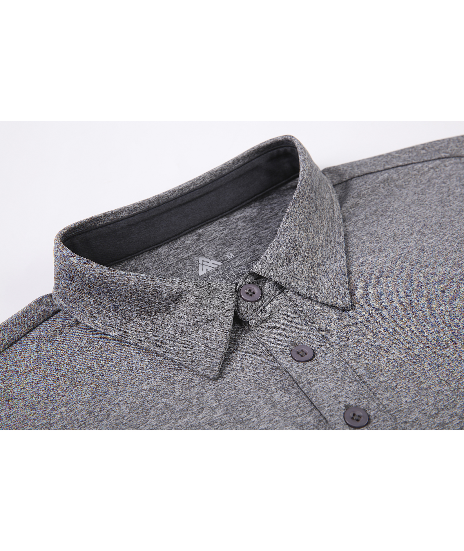 ZITY Men's Long Sleeve Moisture Wicking Polo Shirt-CFMLP00007