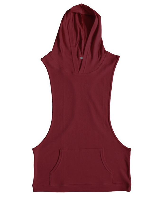 ZITY Men's Slim Fit Sleeveless Gym Hoodie-DUMMG05403|Zitysports