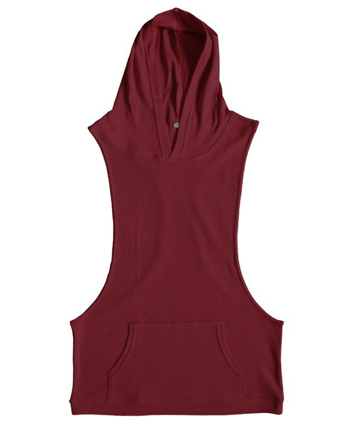 ZITY Men's Slim Fit Sleeveless Gym Hoodie-DUMMG05403|Zitysports