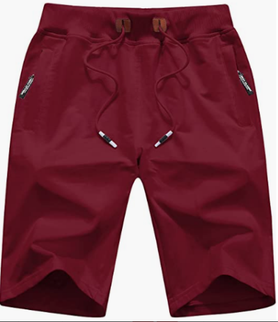 ZITY Men's Zipper Pocket Drawstring Elastic Waist Casual Shorts-AASSY0002