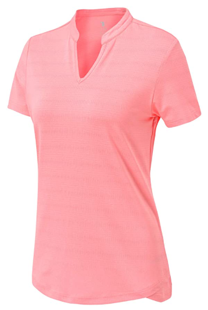 ZITY Women's V Neck Dri Fit Golf Polo Shirt-CFWMX20000