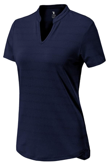 ZITY Women's V Neck Dri Fit Golf Polo Shirt-CFWMX20000