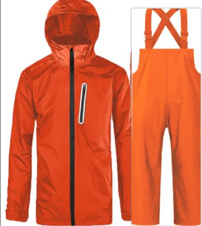 ZITY Men's Waterproof Jacket and Bibs Pants Rainwear-CUMRS03371