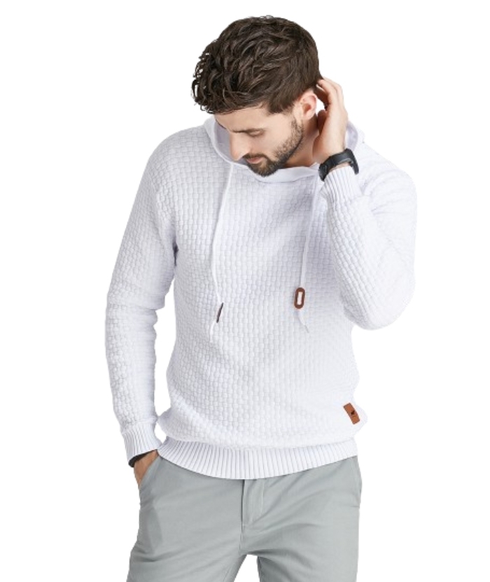Men's Hooded Long Sleeved Pullover Fit Hoodie-DUMFH04888 | Zitysports