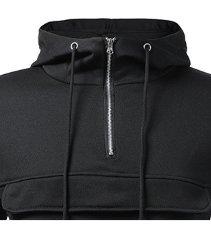 ZITY Men's Light Weight Breathable Hoodie with Side Pockets-DUMFH05032|Zitysports