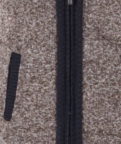 ZITY Men's Knitted Long Sleeve Full Zip Up Plus Size Casual Hoodie-DUMSW05059|Zitysports