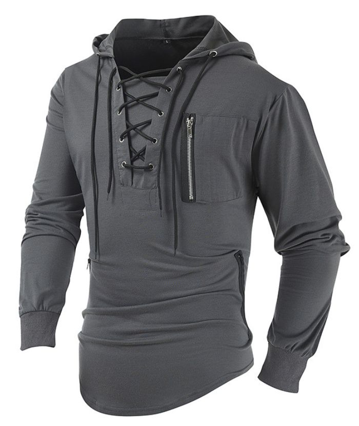 ZITY Men's Light Weight Long Sleeve Tactical Outdoor Pullover Hoodie-DUMFH05067|Zitysports
