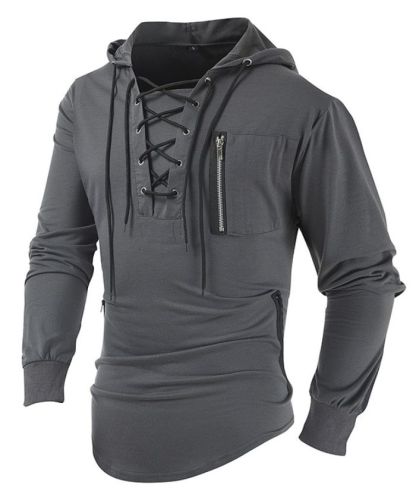 ZITY Men's Light Weight Long Sleeve Tactical Outdoor Pullover Hoodie-DUMFH05067|Zitysports