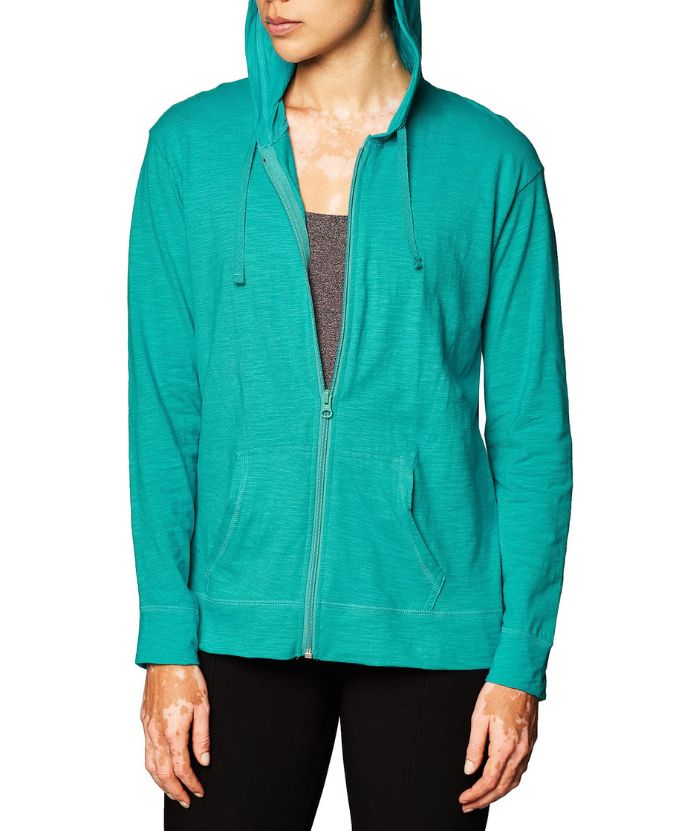ZITY Women's Light Weight Long Sleeve Full Zipper Casual Hoodie-DUWHD04912|Zitysports