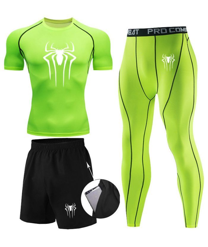 ZITY Men's Dri Fit Three Piece Compression Suit-DUMTR05987
