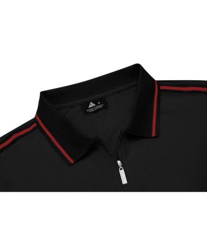 ZITY Men's Quarter Zipper Dri Fit Polo Shirt-CUMPO02198