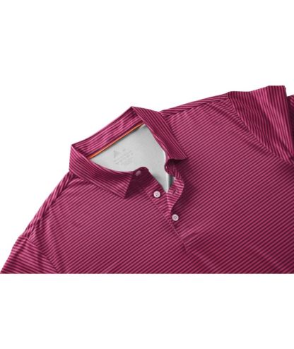 ZITY Men's Button Up Stripe Polo Shirt-CFMPO00062