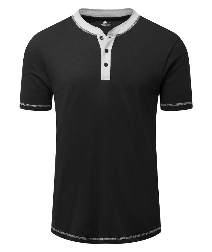 ZITY Men's Slim Fit Button Up Sports T-Shirt-CUMSS01906