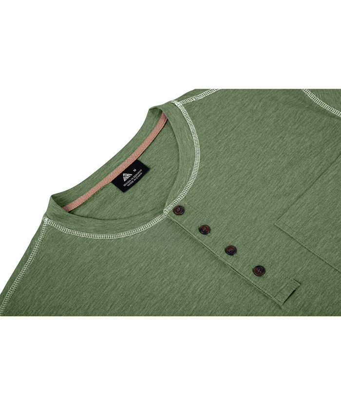 ZITY Men's Slim Fit Button Up Chest Pocket T-Shirt-CUMSS01983