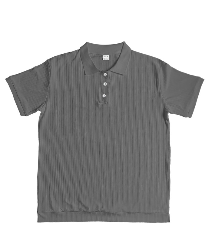 ZITY Men's Texture Casual Wrinkle Free Elasticity Short Sleeve Polo Shirt-ZPK010471 | Zitysports