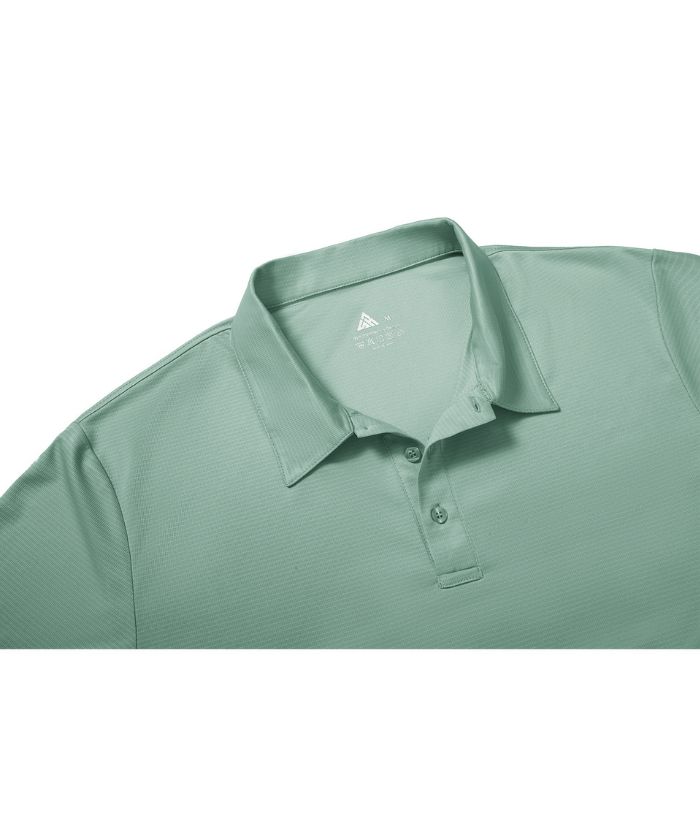 ZITY Men's Button Up Slim Fit Polo Shirt-CUMPO05766