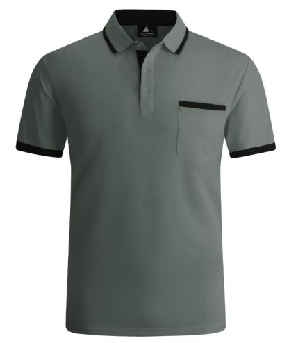 ZITY Men's Slim Fit Button Up Golf Polo Shirt-CEMPO04037