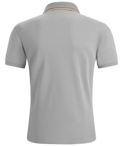 Men's Solid Color Slim Fit Performance Polo Shirt-ZPK007837