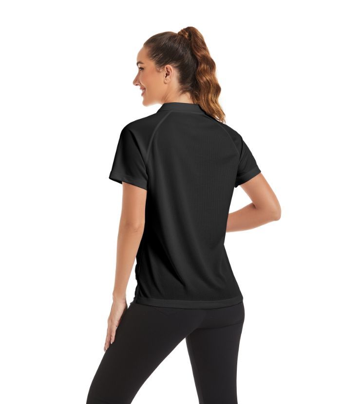 ZITY Women's Casual Slim Fit Sports Polo Shirt-CUWPO01363