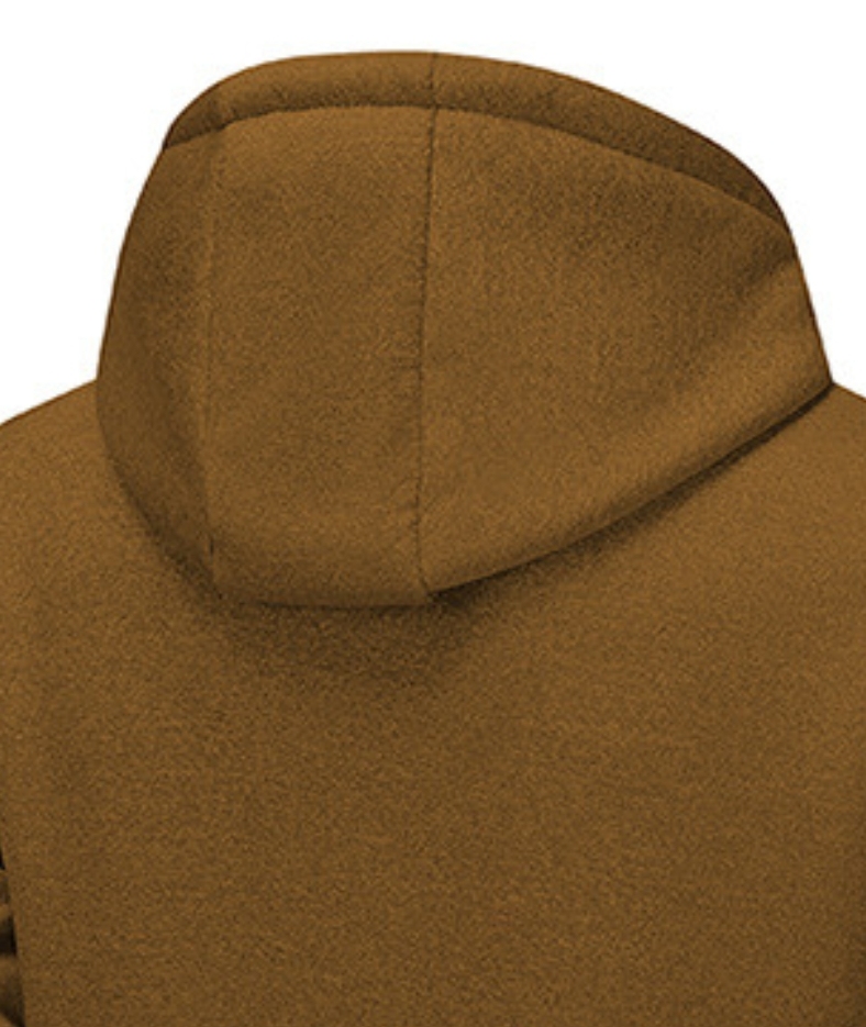 ZITY Men's Fleece Jacket Side Pocket with Zipper Casual Hoodie-DUMFH04877 | Zitysports