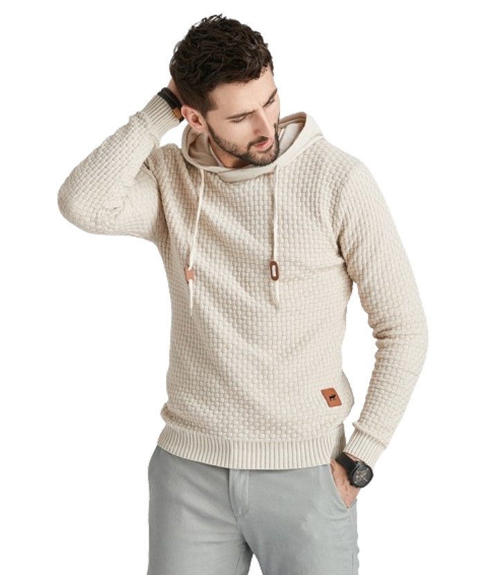Men's Hooded Long Sleeved Pullover Fit Hoodie-DUMFH04888 | Zitysports