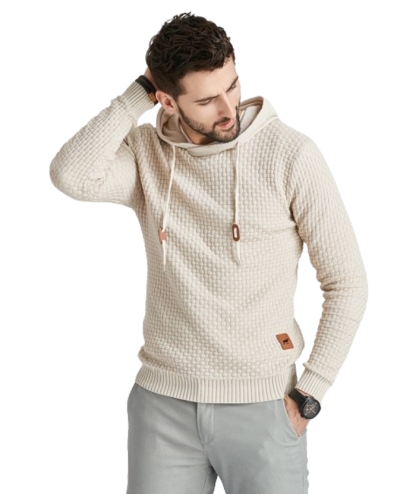 Men's Hooded Long Sleeved Pullover Fit Hoodie-DUMFH04888 | Zitysports