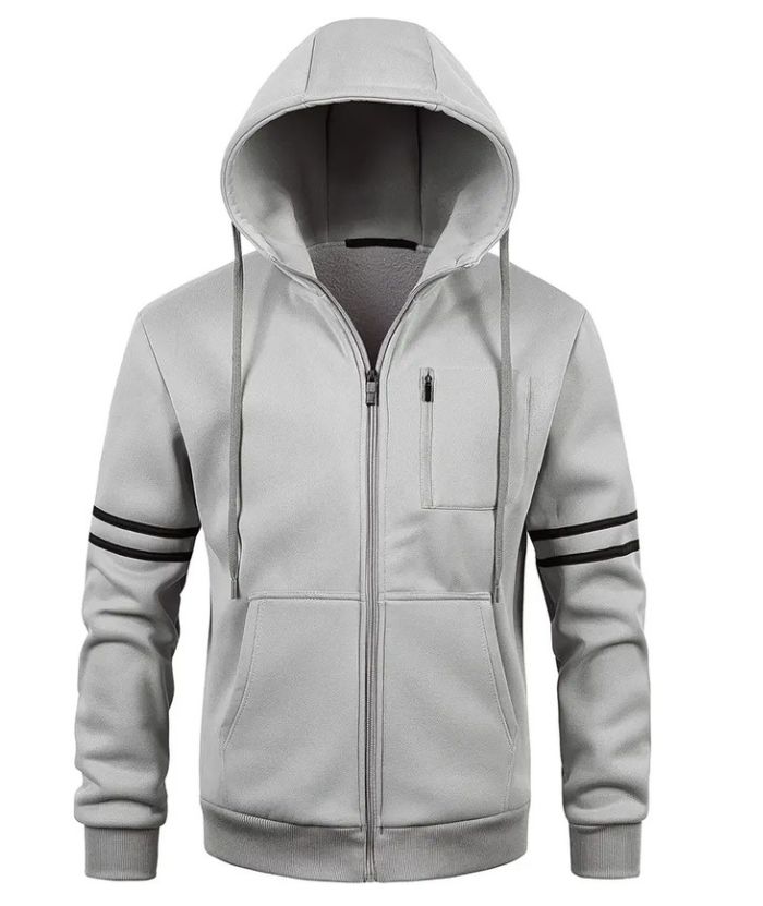 ZITY Men's Soft Fleece Fashion Zip Up Sweater Hoodie-DUMFH04956|Zitysports