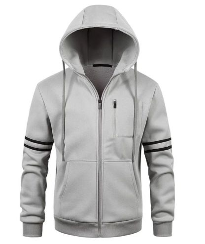 ZITY Men's Soft Fleece Fashion Zip Up Sweater Hoodie-DUMFH04956|Zitysports