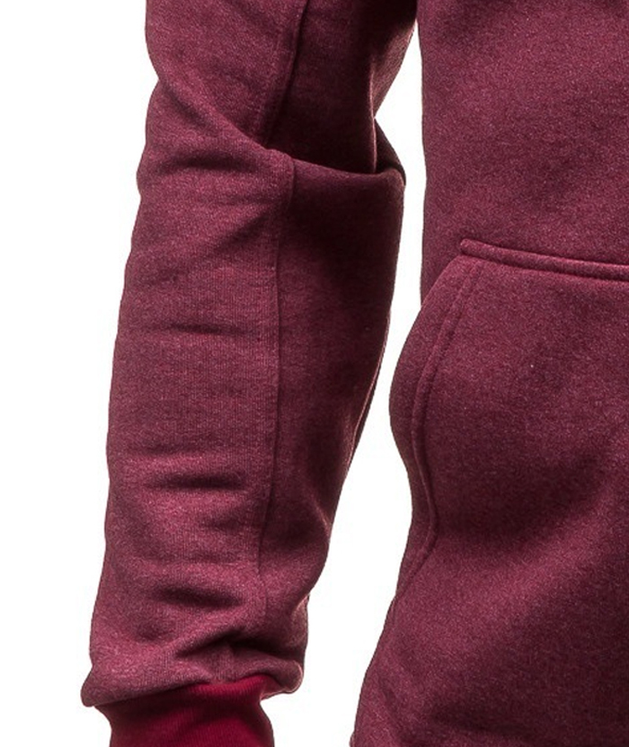 ZITY Men's Long Sleeve Full Zipper Casual Hoodie with Kangaroo Pockets-DUMHD05003|Zitysports