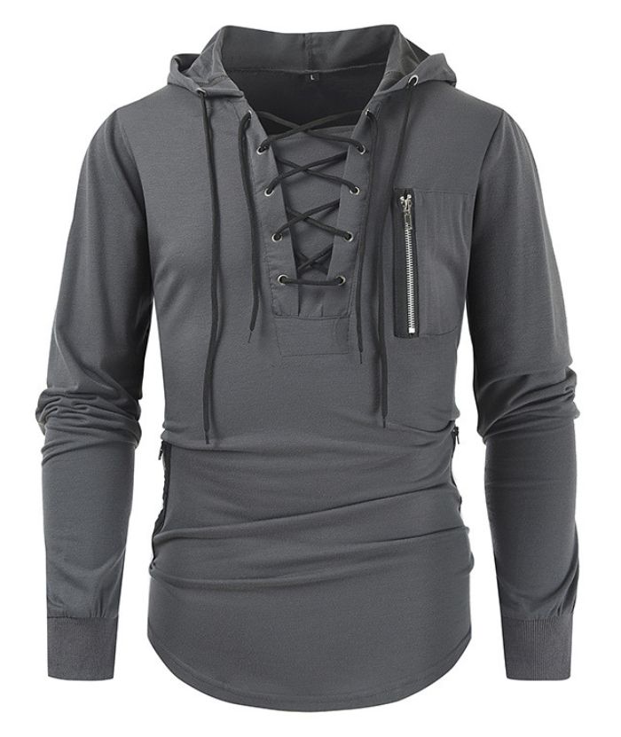 ZITY Men's Light Weight Long Sleeve Tactical Outdoor Pullover Hoodie-DUMFH05067|Zitysports
