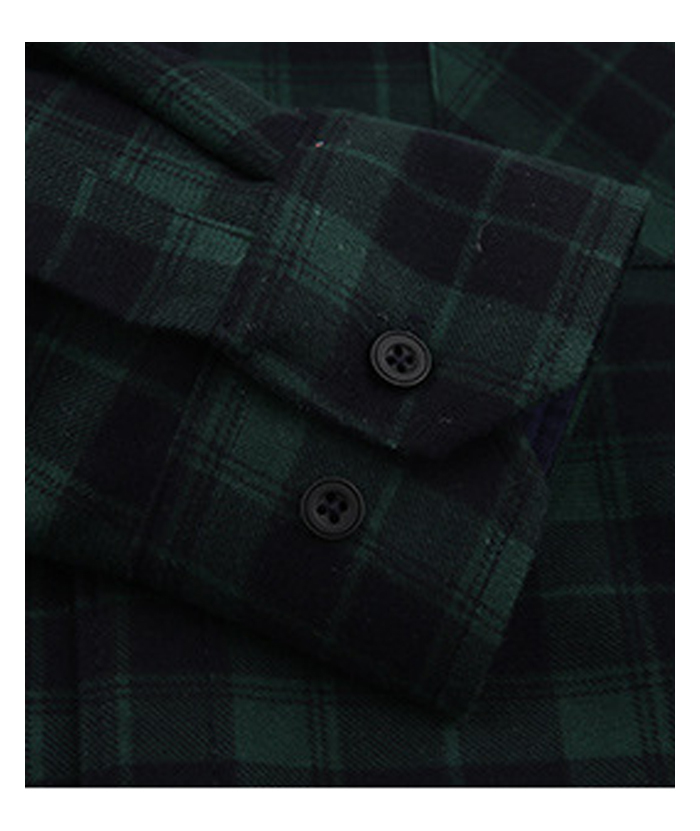 ZITY Men's Oversize Button Up Long Sleeve Plaid Shirt-DUMLT05362|Zitysports