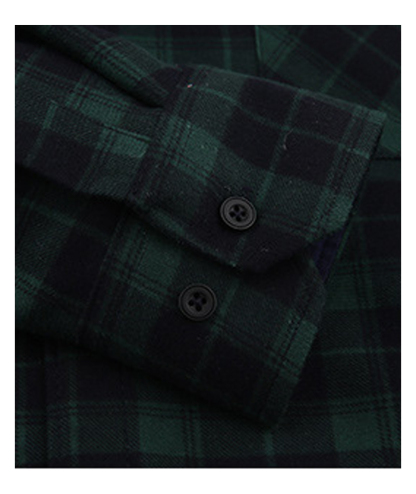 ZITY Men's Oversize Button Up Long Sleeve Plaid Shirt-DUMLT05362|Zitysports