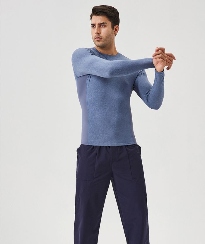 ZITY Men's Long Sleeve Compression Dri Fit T-Shirt-DUMLS05953