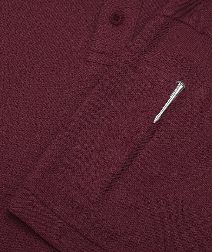 ZITY Men's Slim Fit Button Up Golf Polo Shirt-ZPK007838