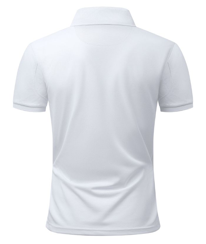 ZITY Men's 3 Button Up Slim Fit Polo Shirt-CUMPO03041
