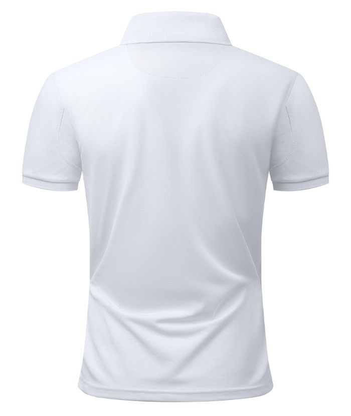 ZITY Men's 3 Button Up Slim Fit Polo Shirt-CUMPO03041